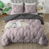 The White Moss Rosalie Reversible Pinch Pleat comforter with 2 pillow covers